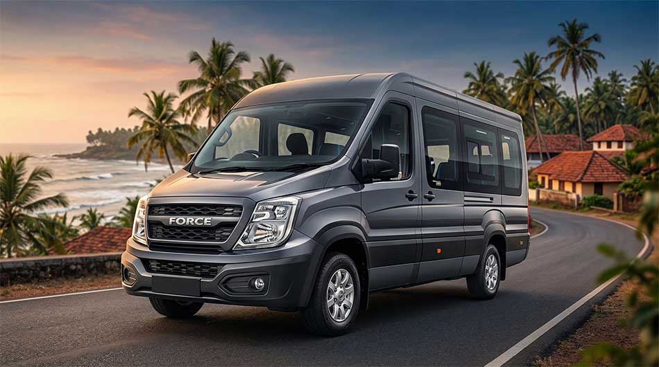Force Urbania Car Rental in Mangalore by Aishwarya Travels